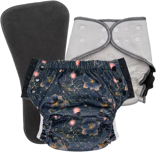 Vista 44 de EcoAble Juego de pañales de tela nocturna para niños grandes, de 6 a 16 años Bragas protectoras para necesidades especiales para incontinencia