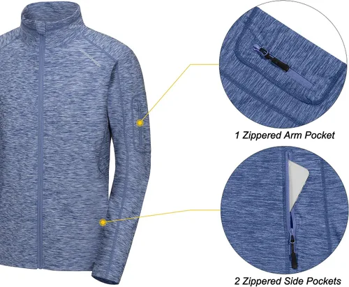 Vista 3 de Dasawamedh Chaqueta deportiva para hombre con cremallera completa para entrenamiento atletismo para entrenamiento