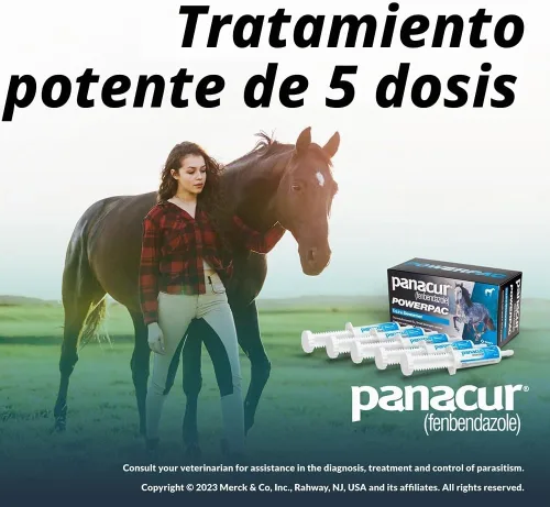 Vista 8 de MERCK ANIML Health/DURVET Panacur Powerpac Dewormr Fenbendazole 1 Pack 2.01 oz Pasta 10%