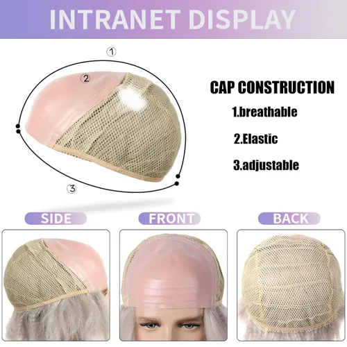 Vista 7 de MUPUL Betelgeuse Cosplay corto esponjoso ondulado payaso calvo peluca para fiesta de Halloween disfraz pelucas para adultos