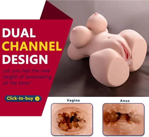 Vista 5 de Muñeca sexual de tamaño real para hombre, juguete vaginal con pechos realistas, anal, 12 libras, torso sexual realista de TPE masturbadores