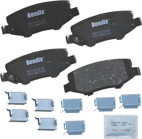 Vista 258 de Bendix Priority1 CFC154 - Juego de pastillas de freno de disco para Avanti II, Century, LeSabre, Regal, Riviera, chasis comercial, DeVille
