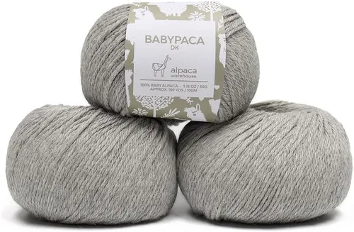 Vista 74 de Juego de 6 madejas de 100% lana de alpaca bebé (10.58 oz) de peso DK, fabricadas en Perú, celestial suave y perfecto para tejer y hacer ganchillo