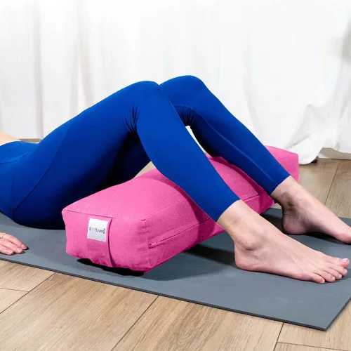 Vista 136 de Sol Living Almohada de yoga rectangular para meditación, accesorios de meditación de algodón, almohada de meditación restaurativa de yoga, almohada