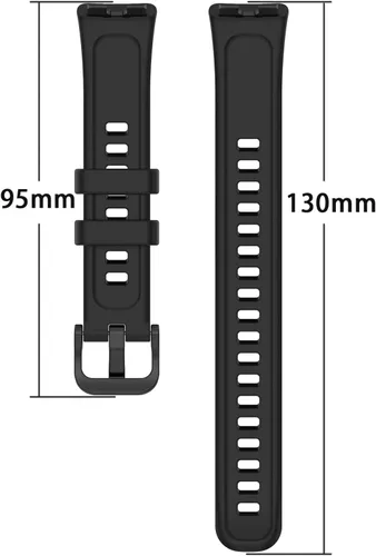 Vista 4 de Paquete de 2 bandas de repuesto impermeables de silicona compatibles con Huawei Band 9/Band 8