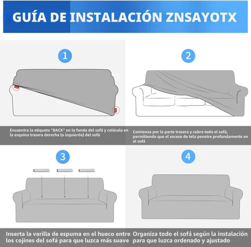 Vista 7 de ZNSAYOTX 1 Funda de silla Jacquard para sala de estar, funda de silla de alta elasticidad con brazos, antideslizante, apta para mascotas, funda