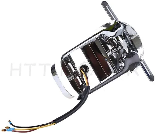 Vista 7 de Flame Fire - Luz trasera de freno compatible con H-D Cafe Racer Bobber Chrome USA
