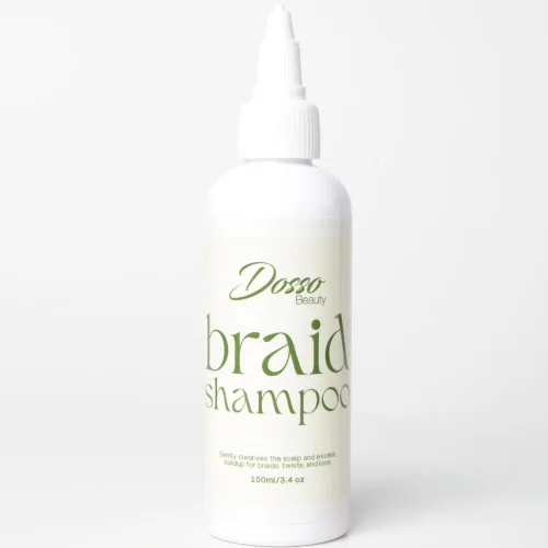 Vista 7 de Dosso Beauty Champú para trenzas, 3.4 fl oz/3.5 oz, orgánico, con aroma a vainilla, limpiador del cuero cabelludo, alternativa perfecta para un
