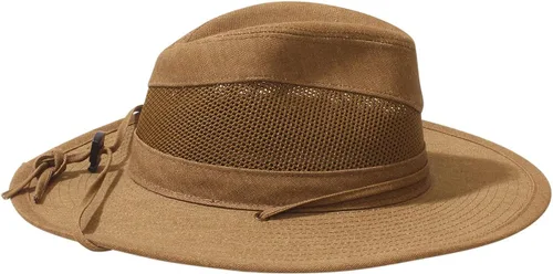 Vista 3 de Henschel Hiker Sea Dream - Sombrero de pato de algodón aplastable, tierra, mediano