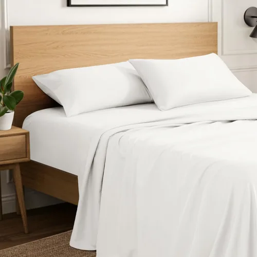 Vista 20 de Ivy Union Juego de sábanas de microfibra, ropa de cama de tamaño individual, transpirable y suave, con bolsillo profundo (individual, blanco)