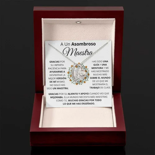 Vista 2 de Regalo Para Maestra - Regalos Para Maestras Personalizados, Accesorios Para Mujer Joyeria, Joyeria De Oro 14k Para Mujer En Oferta, Juego De