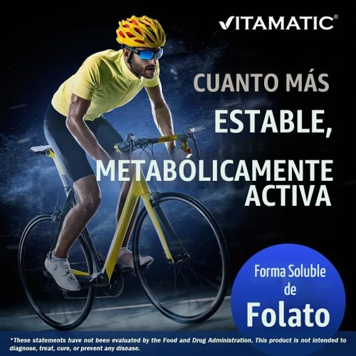 Vista 5 de Folato de metilo vitamínico 15 mg, 120 cápsulas vegetarianas