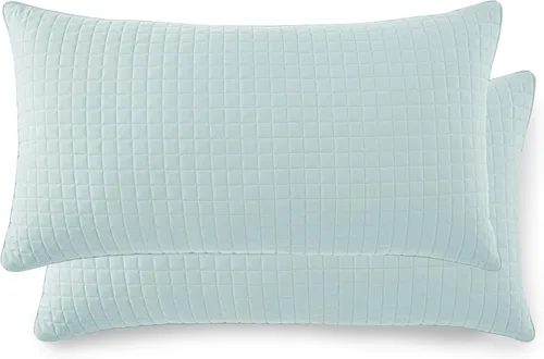 Vista 72 de Fundas Southshore Fine Linens Vilano Springs, para almohada, acolchadas, Microfibra, Pizarra, 20" x 36" 15 - Pizarra