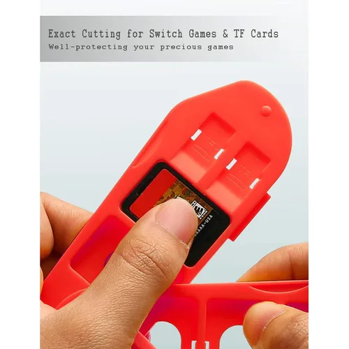 Vista 5 de Game Card Case for Nintendo Switch,Deformable Expandable Game Card Holder,Creative Game Card Storage Box, Switch Game Card Organizer with 8 NS Card