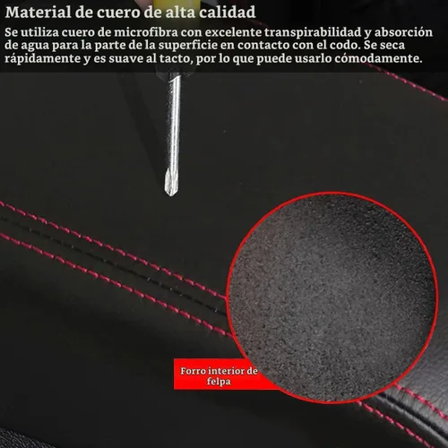 Vista 4 de para Dodge Challenger 2015-2023 Funda para Reposabrazos de Coche, Resistente al Agua, Fundas para Consola Central, Fundas de Protección contra
