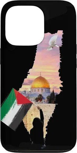 Vista 10 de Boy Hold Palestine Map Flag Jerusalem's City Palestinians Case for iPhone 17