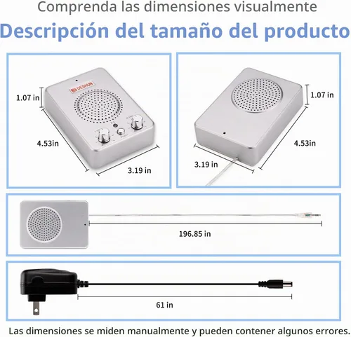 Vista 7 de DESHUN Sistema de intercomunicación de ventana de doble manera, altavoces de ventana, un walkie-talkie que se puede conectar al vidrio, micrófono