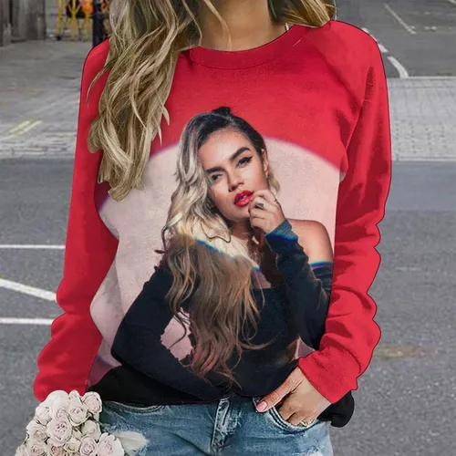 Vista 2 de PAPERBAGS Sweatshirt Womens Graphic Crewneck Long Sleeve Sweatshirts Casual Pullover Tops