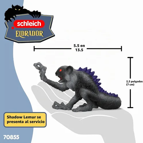 Vista 5 de Schleich Eldrador - Figura de juguete de lémur de sombra para niños a