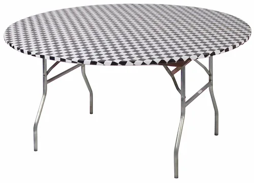 Vista 48 de Cubierta para mesa redonda Kwik-Cover, 24", Verde, 100