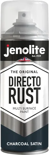 Vista 9 de JENOLITE Directorust - Pintura en aerosol satinada NEGRO 13.52 fl oz Pintura en aerosol semibrillante Superficies de madera, metal