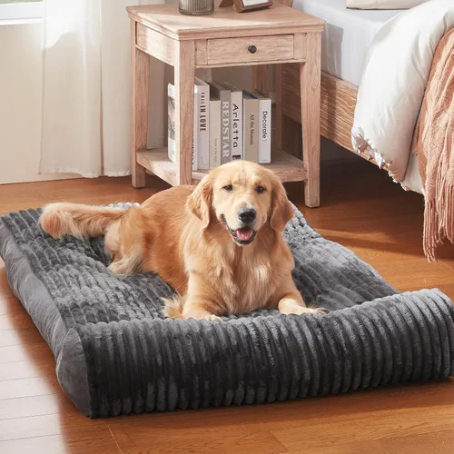Vista 2 de Camas para perros de razas pequeñas y medianas, sofá cama para perros con almohada para jaula de perrera, cama súper suave para mascotas