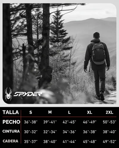 Vista 7 de Spyder Chaqueta impermeable para hombre - Cortavientos con capucha ligera e Negro