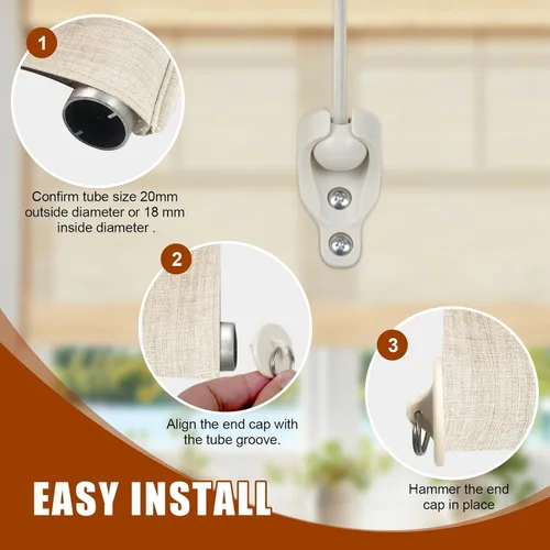 Vista 8 de Piezas de repuesto para cortina de sombrilla, kit de salto elástico, adecuado para persianas enrollables externas de Coolaroo, y compatible