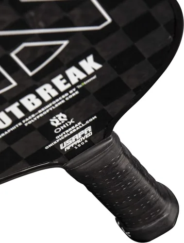Vista 13 de Onix Outbreak Pickleball Paddle Reinforced by TeXtreme® Technology for Improved Performance and Stronger Play Negro