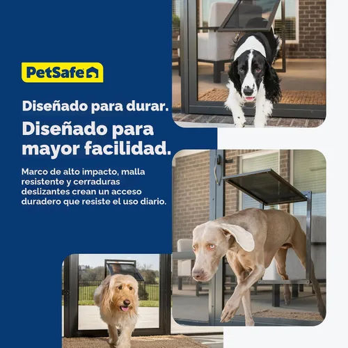 Vista 7 de PetSafe Puerta de malla para mascotas - Resistente, a prueba de desgarros y perforaciones para perros y gatos - Compatible con puerta contra