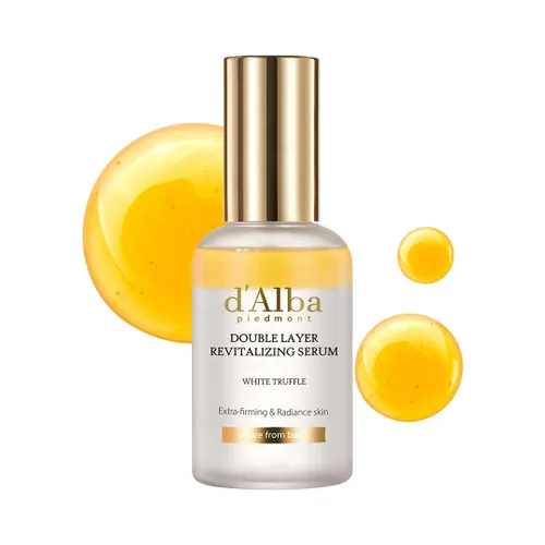 Vista 10 de d'alba Piedmont Suero Revitalizante de Trufa Blanca Italiana de Doble Capa (30 ml), Hidratación de 100 horas, Ácido Hialurónico y Centella Asiática
