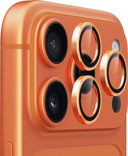 Vista 13 de UARMOR - Protector de lente de cámara compatible con iPhone 17, 16 y 16 Plus: vidrio templado 9H y cubierta de aluminio, transparente HD, kit