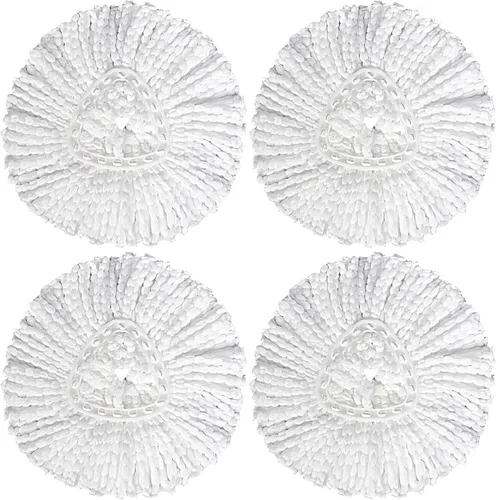 Vista 9 de Paquete de 6 trapeadores giratorios de repuesto y 1 paquete de base de trapeador compatible con O Cedar EasyWring Spin Mop, repuestos de trapeador