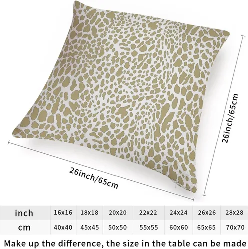 Vista 49 de Funda de cojín decorativa con estampado de guepardo verde peridoto para sofá, funda de almohada verde crema con estampado de leopardo con A-16