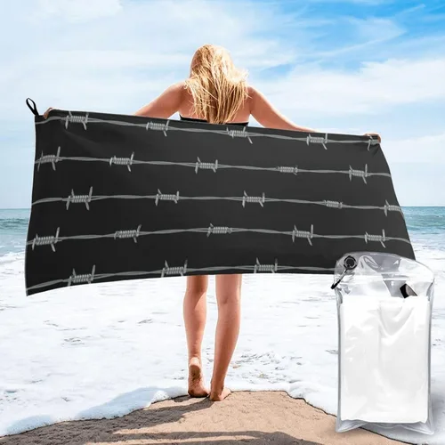 Vista 15 de Toalla de playa de microfibra, de gran tamaño, secado rápido (31.5 x 63 pulgadas), a prueba de arena, absorbentes, compactas, manta de playa, toalla