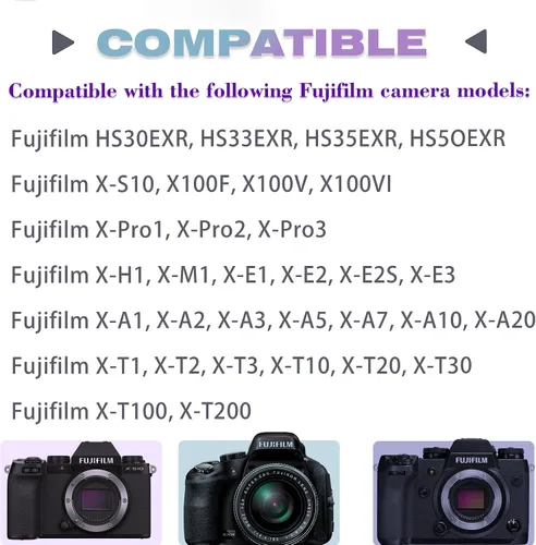 Vista 2 de CP-W126 adaptador de corriente/kit de batería ficticia, reemplazando baterías NP-W126/NP-W126S, para cámara Fuji X-H1 X-Pro3 X-Pro2 X-T3 X-T2 X-T1