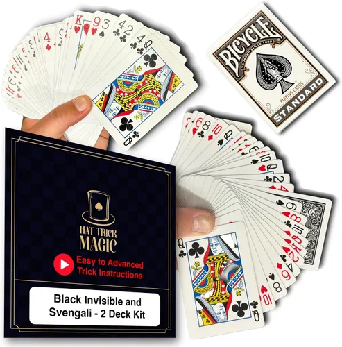 Vista 22 de Ilusiones de cartas para magos principiantes a profesionales: aparición, teletransporte, transformando milagros (Baraja Svengali azul)