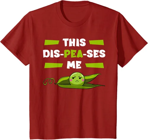 Vista 19 de Camiseta de semilla vegetariana de guisantes con flor de planta Dis-Peas-Ses Me, Negro