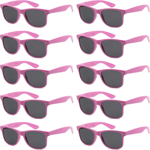 Vista 24 de Paquete de 10 lentes de sol a granel con protección UV para Bandera Americana Humo