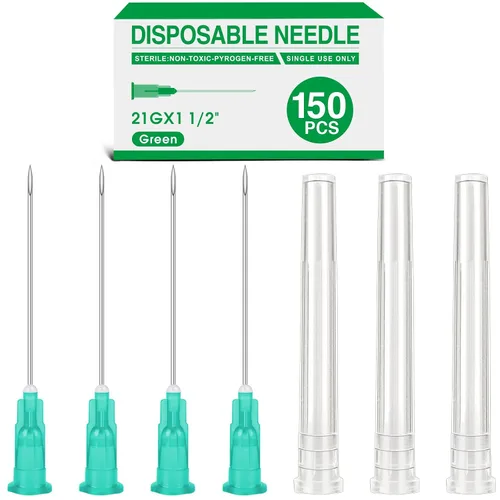 Vista 14 de Paquete de 150 candados Luer de 27 Ga 1/2 pulgadas para laboratorios científicos