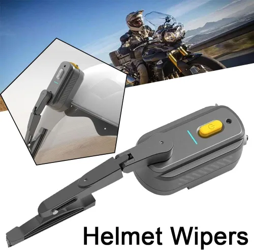 Vista 2 de Limpiaparabrisas recargable para casco de motocicleta, universal impermeable, portátil, impermeable, adecuado para la mayoría de parabrisas de casco