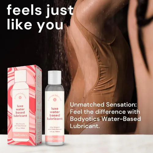 Vista 7 de Bodyotics Lubricante a base de agua, versátil, sensación natural, juguete y apto para todas tus aventuras, juego acuático y comestible, fabricado
