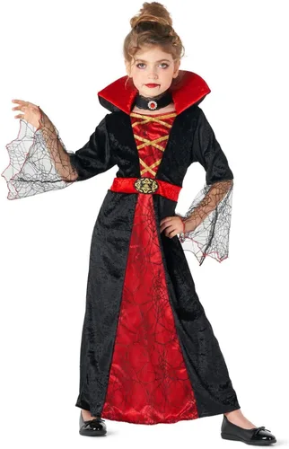 Vista 5 de Morph, Vampire Costume for Girls, Halloween Costumes for Kids Rojo