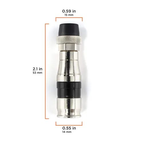 Vista 4 de THE CIMPLE CO Conector de compresión de cable coaxial - para cable coaxial RG11 - con junta tórica de sellado de clima, funda para clima y agarre