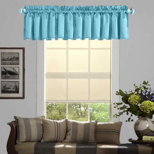 Vista 43 de Cortinas de cocina negras Ladity - 2 paneles de cortinas cortas opacas, 36 pulgadas, privacidad, niveles de café, cortinas de granja para ventana