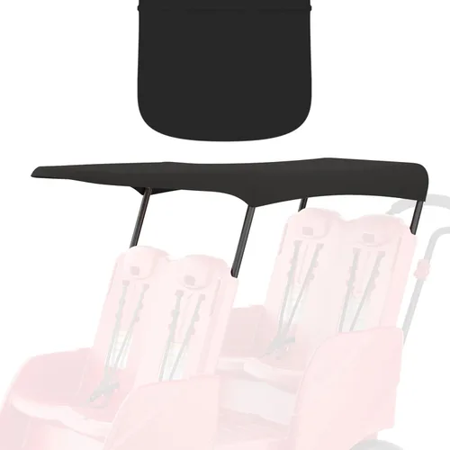 Vista 2 de Gaggle Parade 4 Buggy Sun & Rain - Toldo de tela, color negro