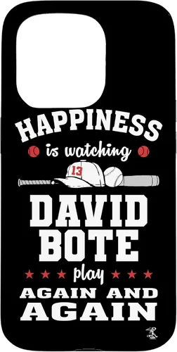 Vista 14 de iPhone 16 David Bote Happiness is Watching Gameday Case