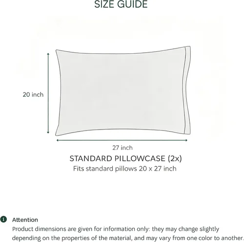 Vista 5 de Lacoste Juego de 2 fundas de almohada de 100% algodón percal – Fresco, crujiente, mate y duradero, certificado Oeko-Tex – Sólido, verde, estándar