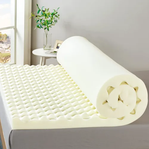 Vista 4 de Zinus - Colchón de espuma viscoelástica con espiral de cobre enrollado de enfriamiento de 3 pulgadas con diseño de flujo de aire / Espuma