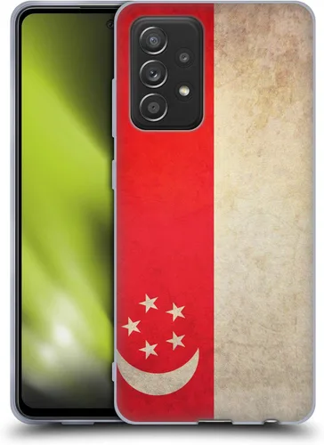 Vista 27 de Head Case Designs Australia Australian Vintage Flags - Funda de gel suave compatible con Galaxy A52 / A52s / 5G (2021)